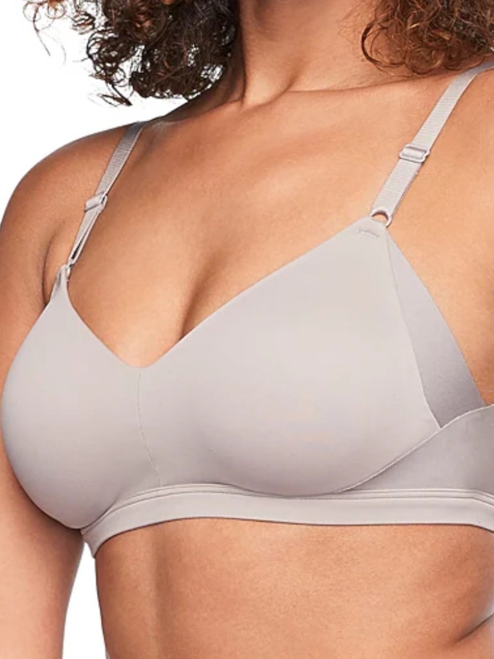 Warner's No Side Effects Wirefree Lift Bra Size Large Color Mink
